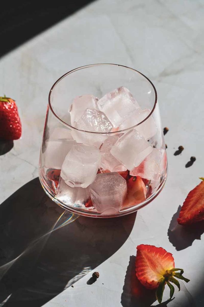 Strawberry Black Pepper Gin and Tonic