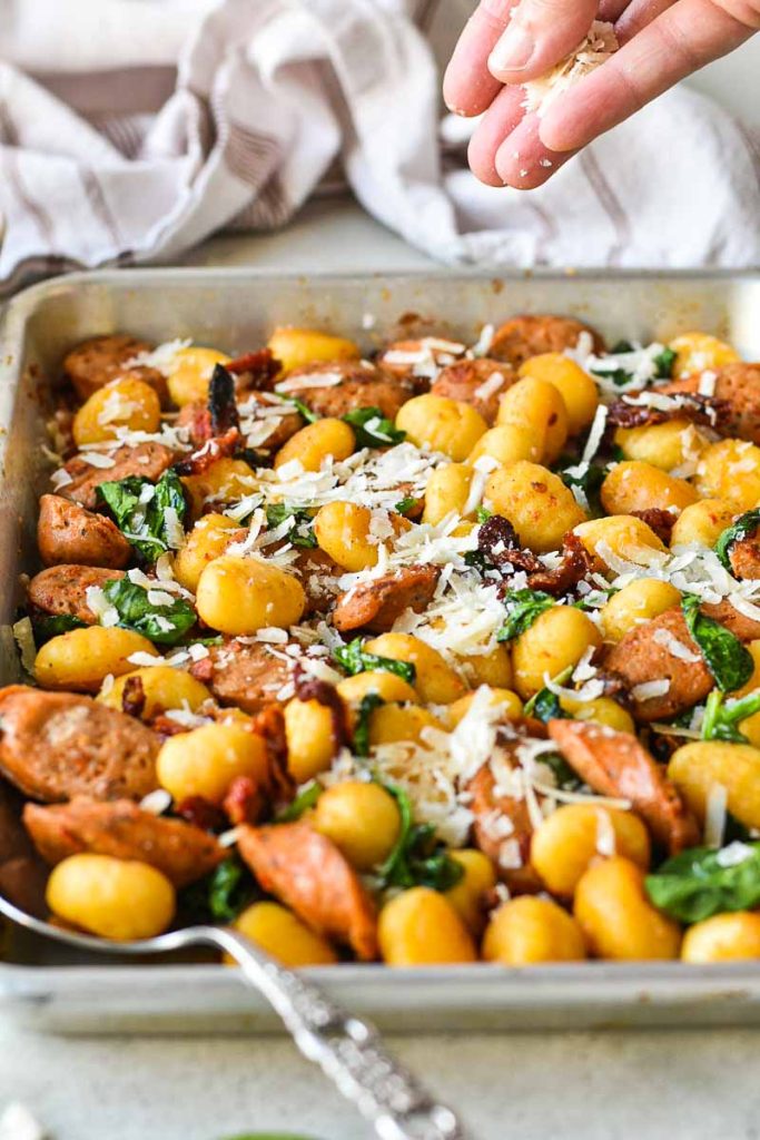Sausage and Gnocchi Sheet Pan Dinner