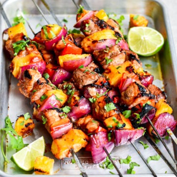 BBQ Pork Kabobs with Pineapple