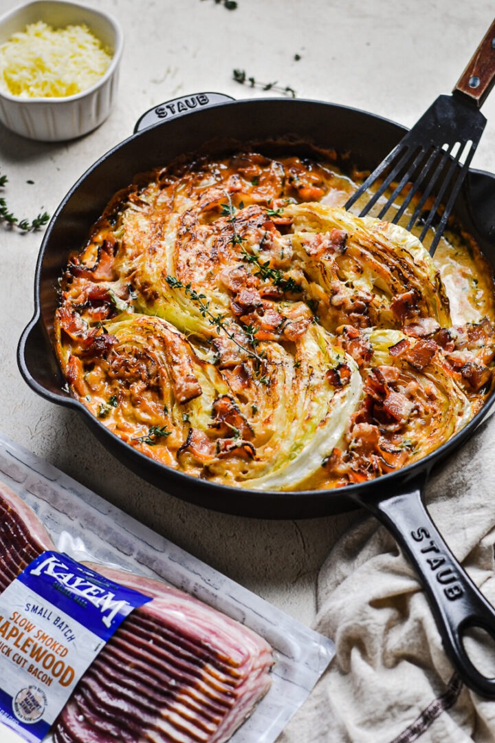 Bacon and White Cabbage Gratin