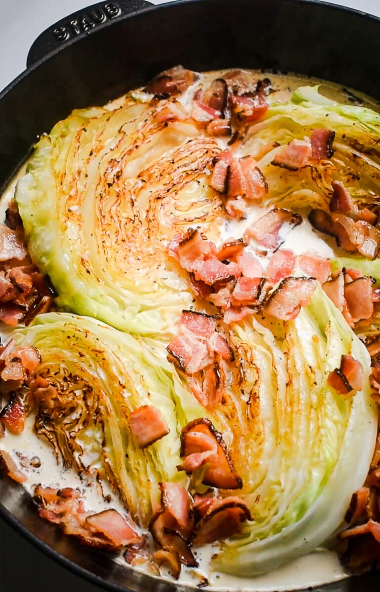 Bacon and White Cabbage Gratin