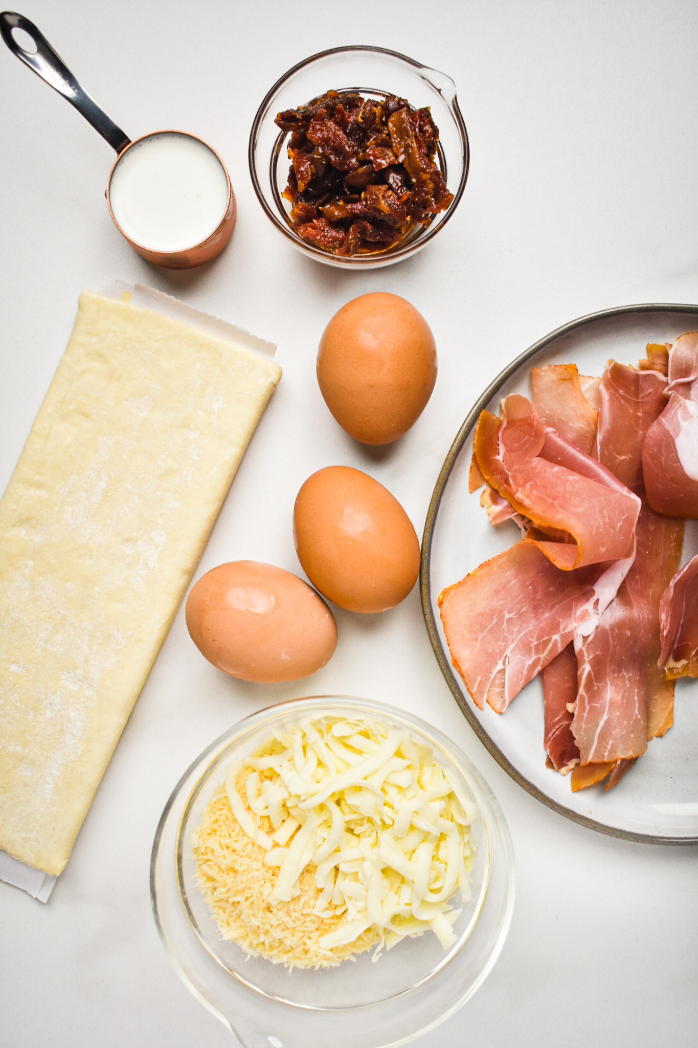 Ingredients needed to make Panera Style Soufflés.